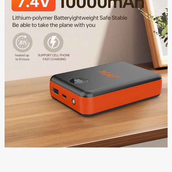 NWT JYK Black Portable Heated Vest with Charger - Picture 7 of 8